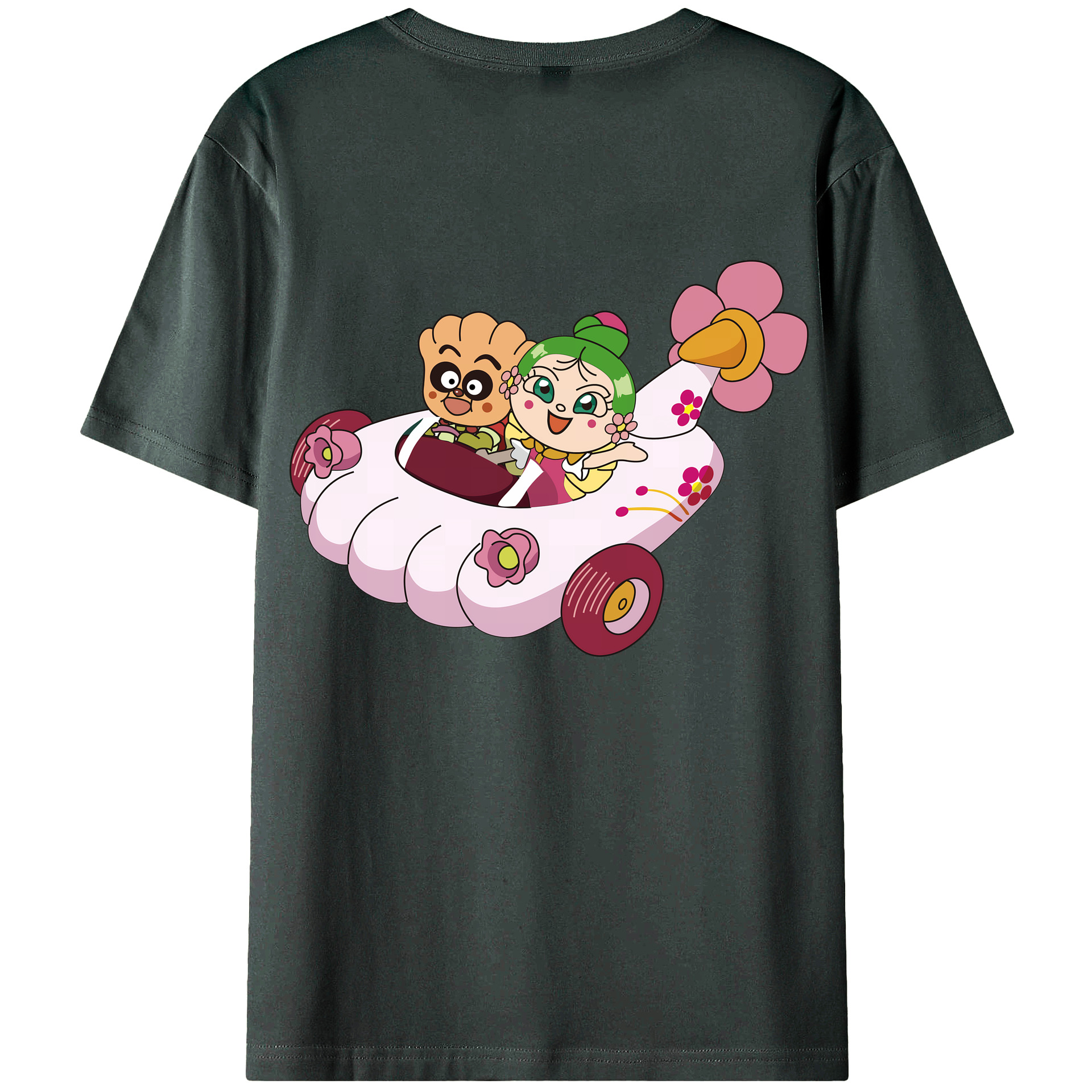 （画像用） アンパンマン Anpanman 綿100％ メンズ半袖Tシャツ（バックプリント） 通気性